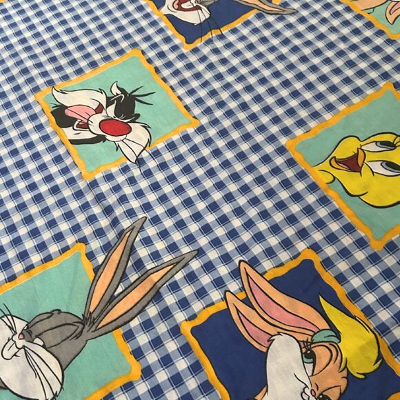 Vintage Looney Tunes Twin Flatsheet - Picture 2 of 3